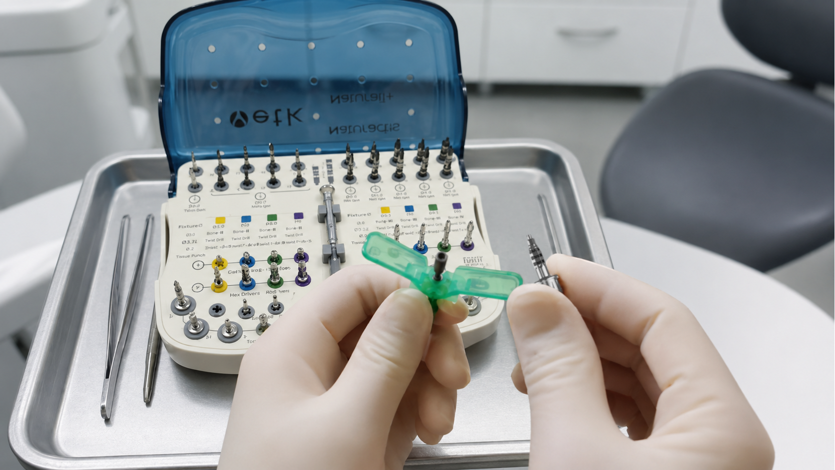Dental implant aseptic procedure